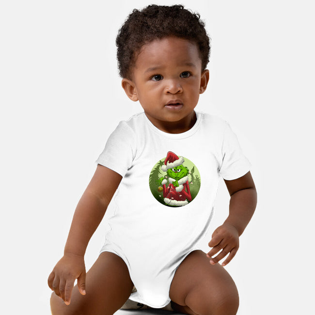 Christmas Stealer-Baby-Basic-Onesie-rmatix