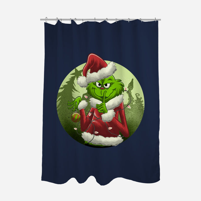 Christmas Stealer-None-Polyester-Shower Curtain-rmatix
