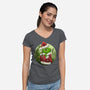 Christmas Stealer-Womens-V-Neck-Tee-rmatix