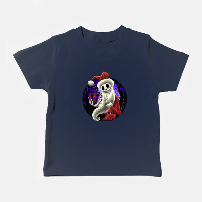 Skeleton Santa-Baby-Basic-Tee-rmatix