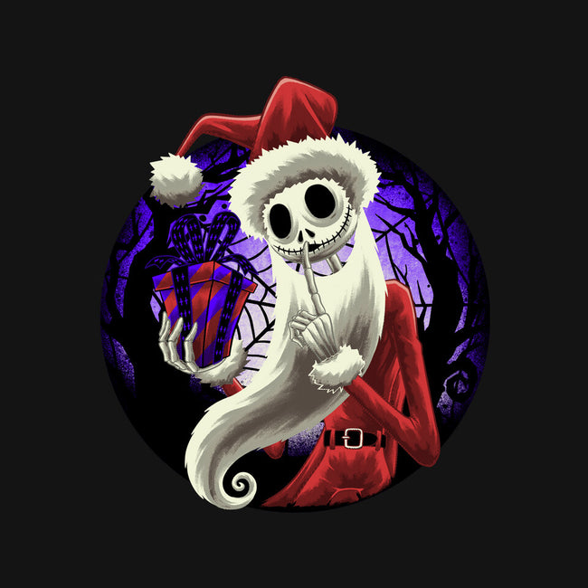 Skeleton Santa-None-Fleece-Blanket-rmatix
