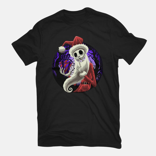 Skeleton Santa-Unisex-Basic-Tee-rmatix