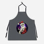 Skeleton Santa-Unisex-Kitchen-Apron-rmatix