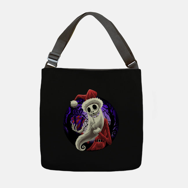 Skeleton Santa-None-Adjustable Tote-Bag-rmatix