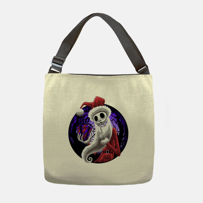 Skeleton Santa-None-Adjustable Tote-Bag-rmatix