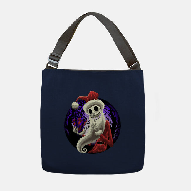 Skeleton Santa-None-Adjustable Tote-Bag-rmatix