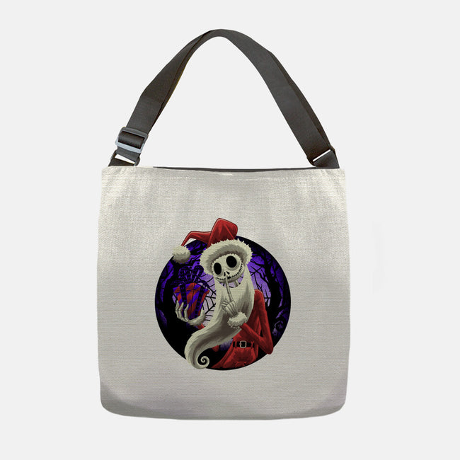 Skeleton Santa-None-Adjustable Tote-Bag-rmatix