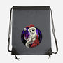Skeleton Santa-None-Drawstring-Bag-rmatix
