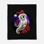 Skeleton Santa-None-Fleece-Blanket-rmatix