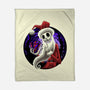 Skeleton Santa-None-Fleece-Blanket-rmatix
