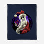 Skeleton Santa-None-Fleece-Blanket-rmatix