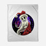 Skeleton Santa-None-Fleece-Blanket-rmatix