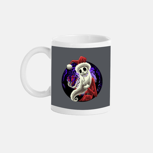 Skeleton Santa-None-Mug-Drinkware-rmatix