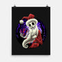 Skeleton Santa-None-Matte-Poster-rmatix