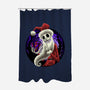 Skeleton Santa-None-Polyester-Shower Curtain-rmatix