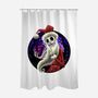 Skeleton Santa-None-Polyester-Shower Curtain-rmatix