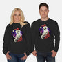Skeleton Santa-Unisex-Crew Neck-Sweatshirt-rmatix