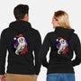Skeleton Santa-Unisex-Zip-Up-Sweatshirt-rmatix