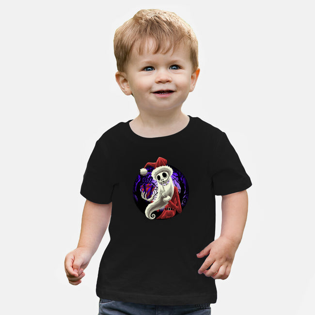 Skeleton Santa-Baby-Basic-Tee-rmatix