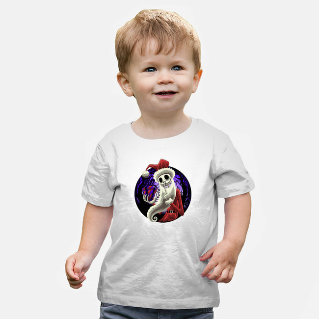 Skeleton Santa-Baby-Basic-Tee-rmatix