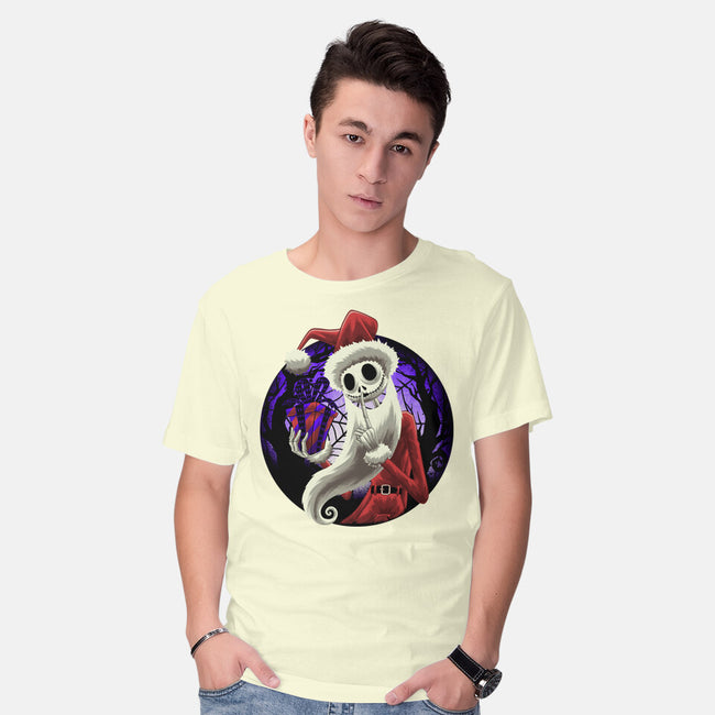 Skeleton Santa-Mens-Basic-Tee-rmatix