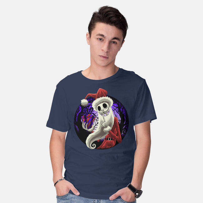 Skeleton Santa-Mens-Basic-Tee-rmatix