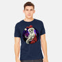 Skeleton Santa-Mens-Heavyweight-Tee-rmatix