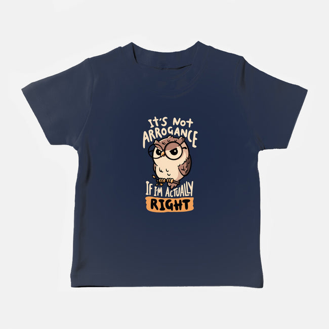 Actually Right Owl-Baby-Basic-Tee-koalastudio