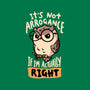 Actually Right Owl-Mens-Long Sleeved-Tee-koalastudio