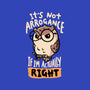 Actually Right Owl-Womens-Basic-Tee-koalastudio