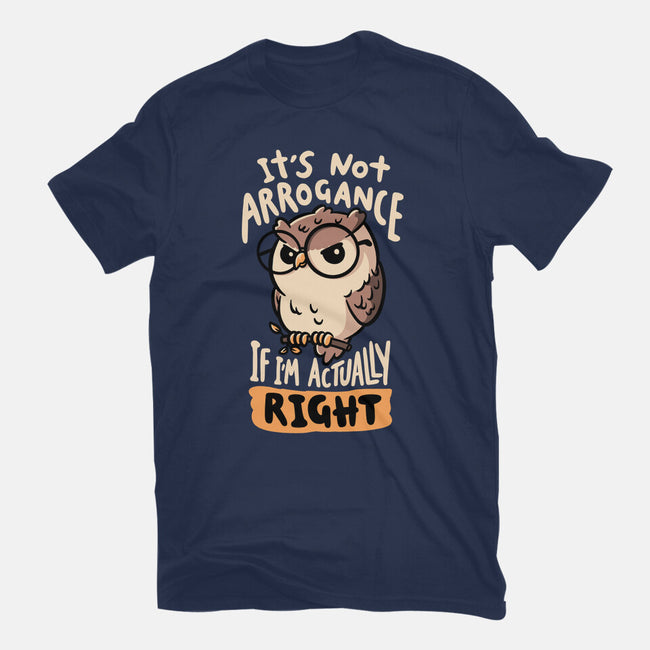Actually Right Owl-Womens-Basic-Tee-koalastudio