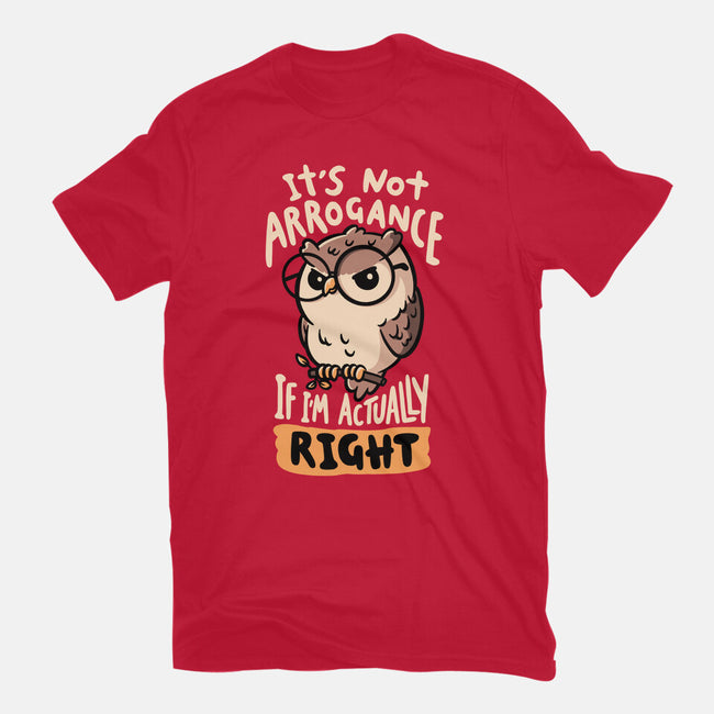 Actually Right Owl-Womens-Fitted-Tee-koalastudio