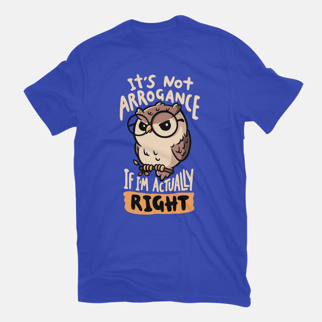 Actually Right Owl-Womens-Basic-Tee-koalastudio