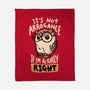 Actually Right Owl-None-Fleece-Blanket-koalastudio