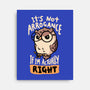 Actually Right Owl-None-Stretched-Canvas-koalastudio