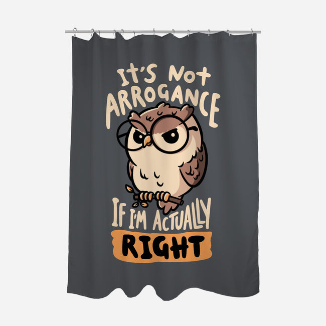 Actually Right Owl-None-Polyester-Shower Curtain-koalastudio