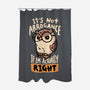 Actually Right Owl-None-Polyester-Shower Curtain-koalastudio