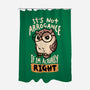 Actually Right Owl-None-Polyester-Shower Curtain-koalastudio