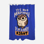 Actually Right Owl-None-Polyester-Shower Curtain-koalastudio