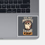 Actually Right Owl-None-Glossy-Sticker-koalastudio