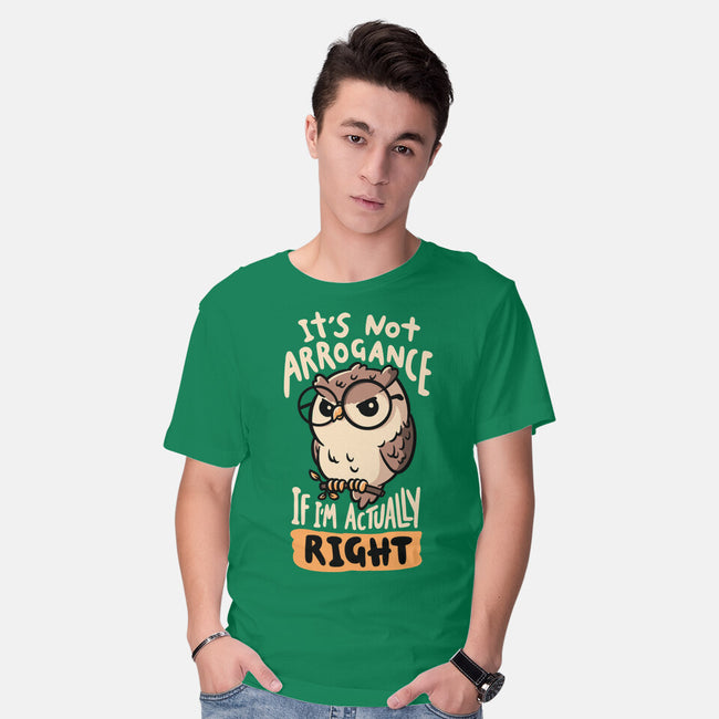 Actually Right Owl-Mens-Basic-Tee-koalastudio