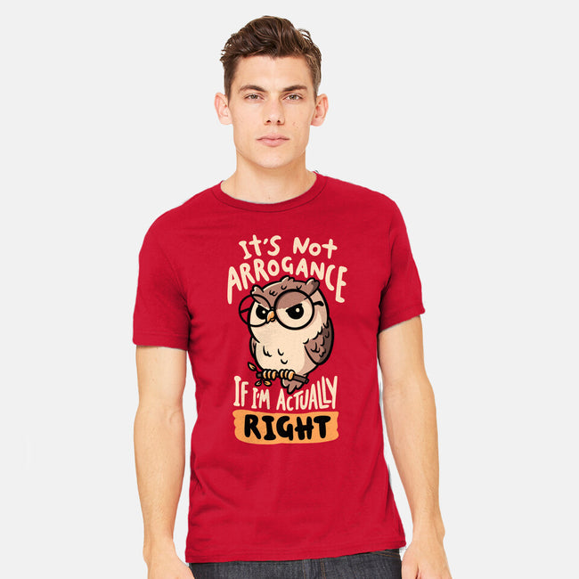 Actually Right Owl-Mens-Heavyweight-Tee-koalastudio