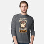 Actually Right Owl-Mens-Long Sleeved-Tee-koalastudio