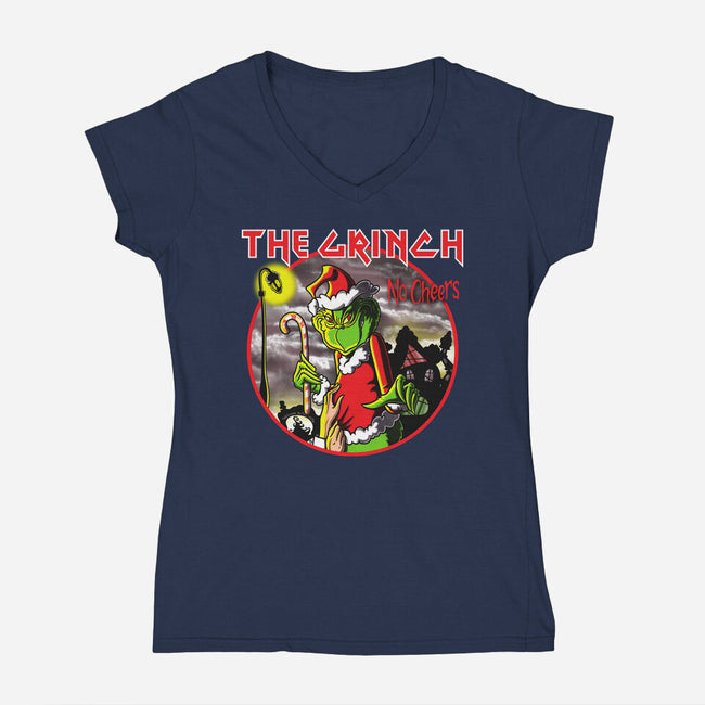 Loathe Entirely-Womens-V-Neck-Tee-Barbadifuoco