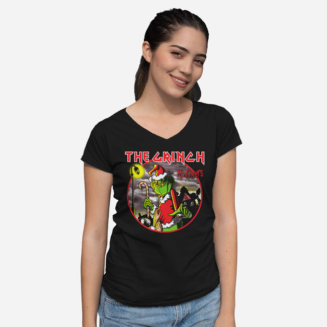 Loathe Entirely-Womens-V-Neck-Tee-Barbadifuoco