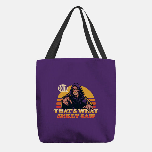 That's What Sheev Said-None-Basic Tote-Bag-Wheels