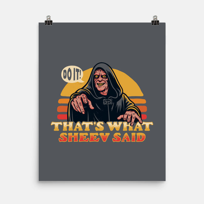 That's What Sheev Said-None-Matte-Poster-Wheels