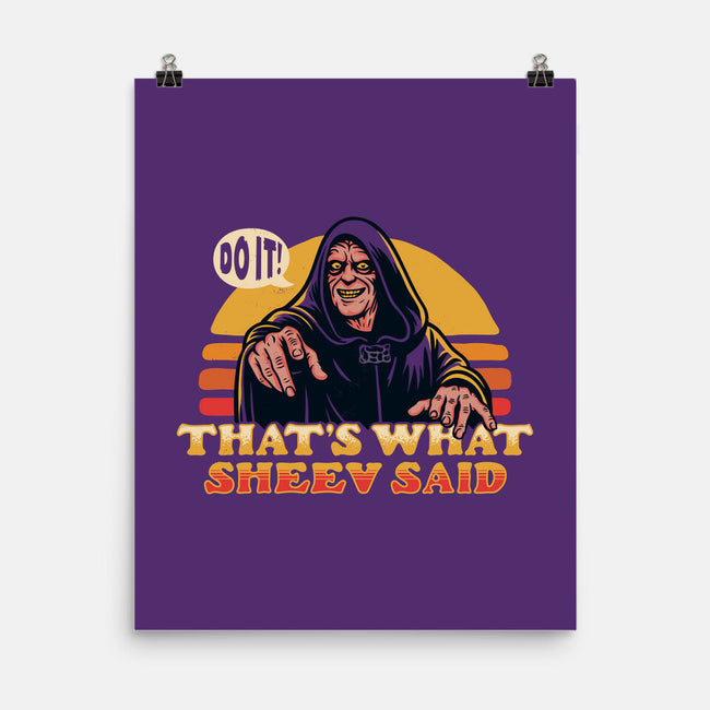 That's What Sheev Said-None-Matte-Poster-Wheels