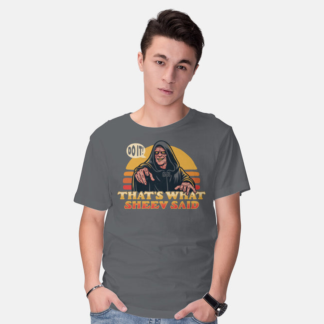 That's What Sheev Said-Mens-Basic-Tee-Wheels