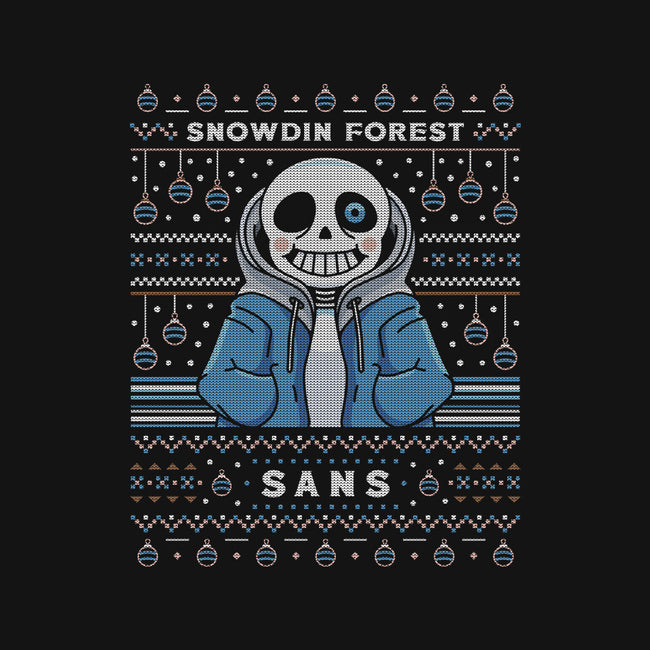 Snowdin Forest Ugly Sweater-None-Glossy-Sticker-LAGELANTEE